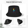 fwoeqiz Bass Clef Bass Guitar Bucket Hat Fisherman Hats Fashion Sunhat for Men Women Beach Cap Black view 3
