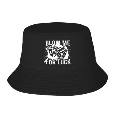 fwoeqiz Blow Me for Luck Bucket Hat Fisherman Hats Stylish Sunhat for Men Women Beach Cap Black