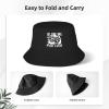 fwoeqiz Blow Me for Luck Bucket Hat Fisherman Hats Stylish Sunhat for Men Women Beach Cap Black view 3
