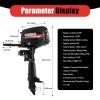 4 Stroke 6.5HP Outboard Motor 123CC Heavy Duty Fishing Boat Engine CDI Water Cooling System, Saltwater and Freshwater Compatibility view 3