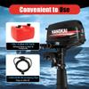 4 Stroke 6.5HP Outboard Motor 123CC Heavy Duty Fishing Boat Engine CDI Water Cooling System, Saltwater and Freshwater Compatibility view 4