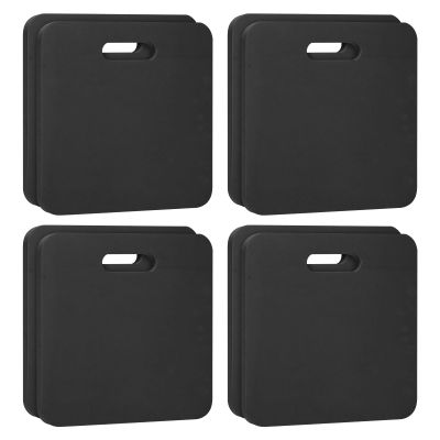 PATIKIL Foam Stadium Seat Cushion, 8 Pack Hard & Strong Portable Stadium Seat Pad for Bleacher Hard EVA Cushion Outdoor Seating for Spectating Sport Camping, Black