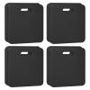 PATIKIL Foam Stadium Seat Cushion, 8 Pack Hard & Strong Portable Stadium Seat Pad for Bleacher Hard EVA Cushion Outdoor Seating for Spectating Sport Camping, Black view 1