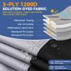 1200D Solution-Dyed Jet Ski Cover with Storage Bag,Waterproof,Anti-UV Trailerable Cover Universal Fit for Yamaha,Seadoo,Jetski,PWC Boat with Reflective Air Vent (Fits from 136"-145", 3 Seater) view 3