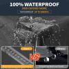 True 900D Solution-Dyed Jet Ski Cover with Storage Bag,Waterproof,Anti-UV Trailerable Cover Universal Fit for Yamaha,Seadoo,Jetski,PWC Boat with Reflective Air Vent (Fits from 116"-125",2 Seater) view 2