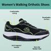 AOV Womens Walking Orthotic Shoes Lightweight Breathable Sneakers with Arch Support for Running Gym Workout Blackgreen 8.5 view 3