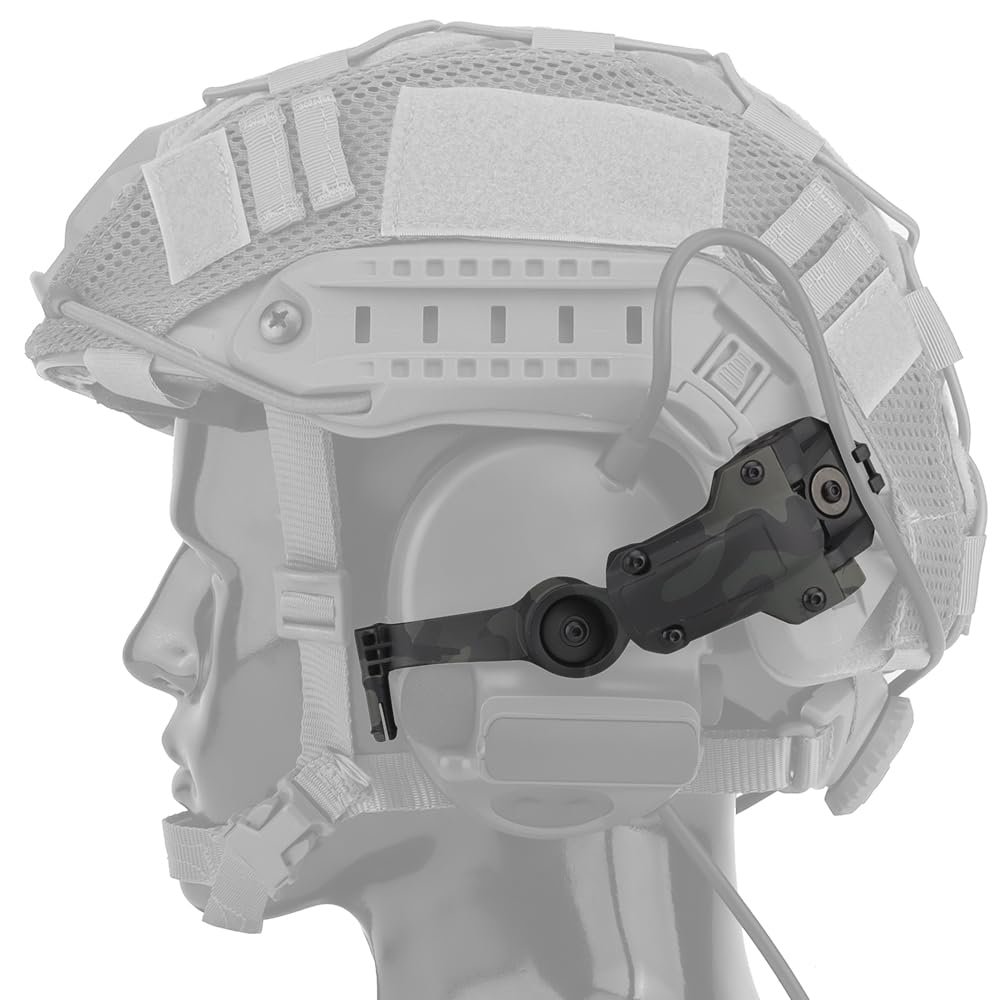 GYDEHUTJ Tactical Helmet ARC Rail Adapter for COMTAC 3 Headset,Multi-Angle Rotation OPS Core ARC and Team Wendy Rail Adapter