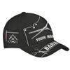 ThuhaTree Store Personalized Barber Shop Barber Tools Black Classic Baseball Cap - Classic 3D Cap (Style 3) view 3