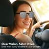 BLUE CUT Clip on Polarized Night Vision, Driving Sunglasses UV 400 Blocker To Wear Over Prescription Glasses view 4