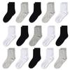 GENTABY Unisex Toddlers Kids Crew Socks-15 Pairs Soft Socks,Casual Athletic Dress Socks for Boys,Girls 4-7 Years view 1