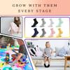 GENTABY Unisex Toddlers Kids Crew Socks-15 Pairs Soft Socks,Casual Athletic Dress Socks for Boys,Girls 4-7 Years view 4