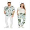 Matchable Couple Hawaiian Luau Jogger Pants in Wispy Cereus Light Blue, Women, 2XL view 1