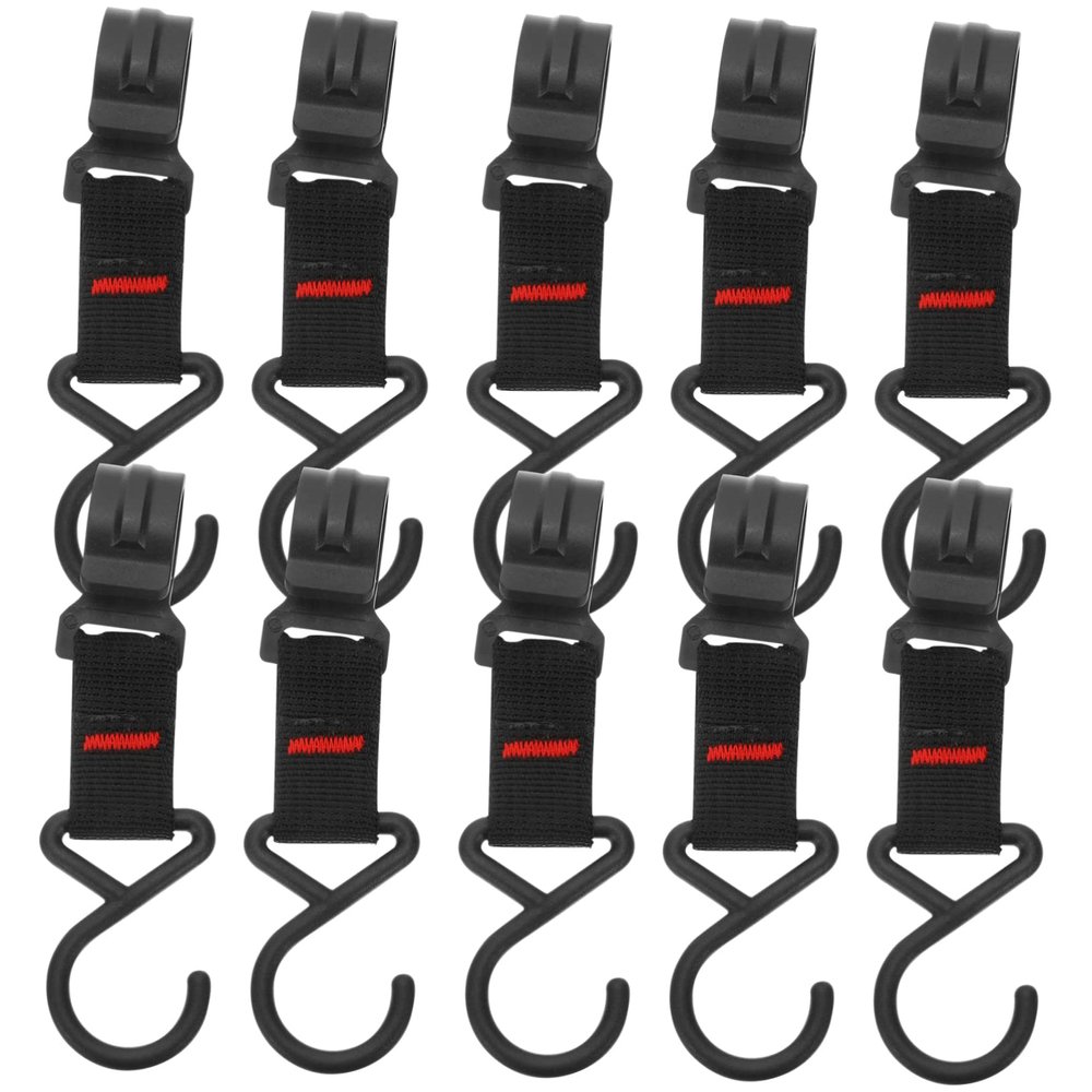 Cabilock Outdoor Camping Hooks Pack Plastic Hooks for Tent Camping Rack Kitchen Drying Home Utensils Hanger Portable Wind Rope
