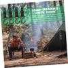 Cabilock Outdoor Camping Hooks Pack Plastic Hooks for Tent Camping Rack Kitchen Drying Home Utensils Hanger Portable Wind Rope view 2