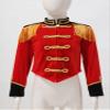 Moily Kids Girls Velvet Tassels Long Sleeve Circus Ringmaster Jacket Coat Carnival Party Marching Band Uniform S18-Red 8 Years view 3