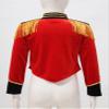 Moily Kids Girls Velvet Tassels Long Sleeve Circus Ringmaster Jacket Coat Carnival Party Marching Band Uniform S18-Red 8 Years view 4