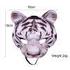 Halloween Tiger Half Face Mask,Cosplay Masquerade Party Realistic Look Facial Mask Tiger Mask for Carnival Costume Party Mask(4pcs Yellow) view 4