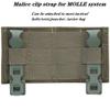Double 9mm MOLLE Magazine Pouch 5.56 Mag Pouch Set with Quick Release Insert Clip for Tactical Vest (Green) view 3