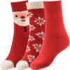 BomKinta Women Winter Solid Boots Socks Thick Warm Wool Socks Cozy Crew Socks for Women Christmas Gift view 1