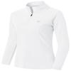 MoFiz Women's Long Sleeve Golf Polo Shirt 1/4 Zip UPF 50+ Sun Protection Quick Dry Lightweight Athletic Hiking Running Tops White S view 2