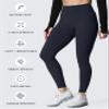 Aoxjox Women's Trinity High Waisted Yoga Pants with Pockets Tummy Control Buttery Soft Compression Workout Leggings 26" (Black, X-Large) view 4