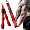 MANUEKLEAR Tricep Rope Cable Attachment Handles, Greater Range of Motion, Tricep Pull Down Rope for Push Downs, Crunches, Facepulls for Professional Gym (Red) view 1