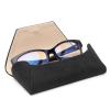 Face Shadow Glasses Case Hard Shell Light Portable Eyeglass Case PU Leather Magnetic Closure Sunglasses Case view 4