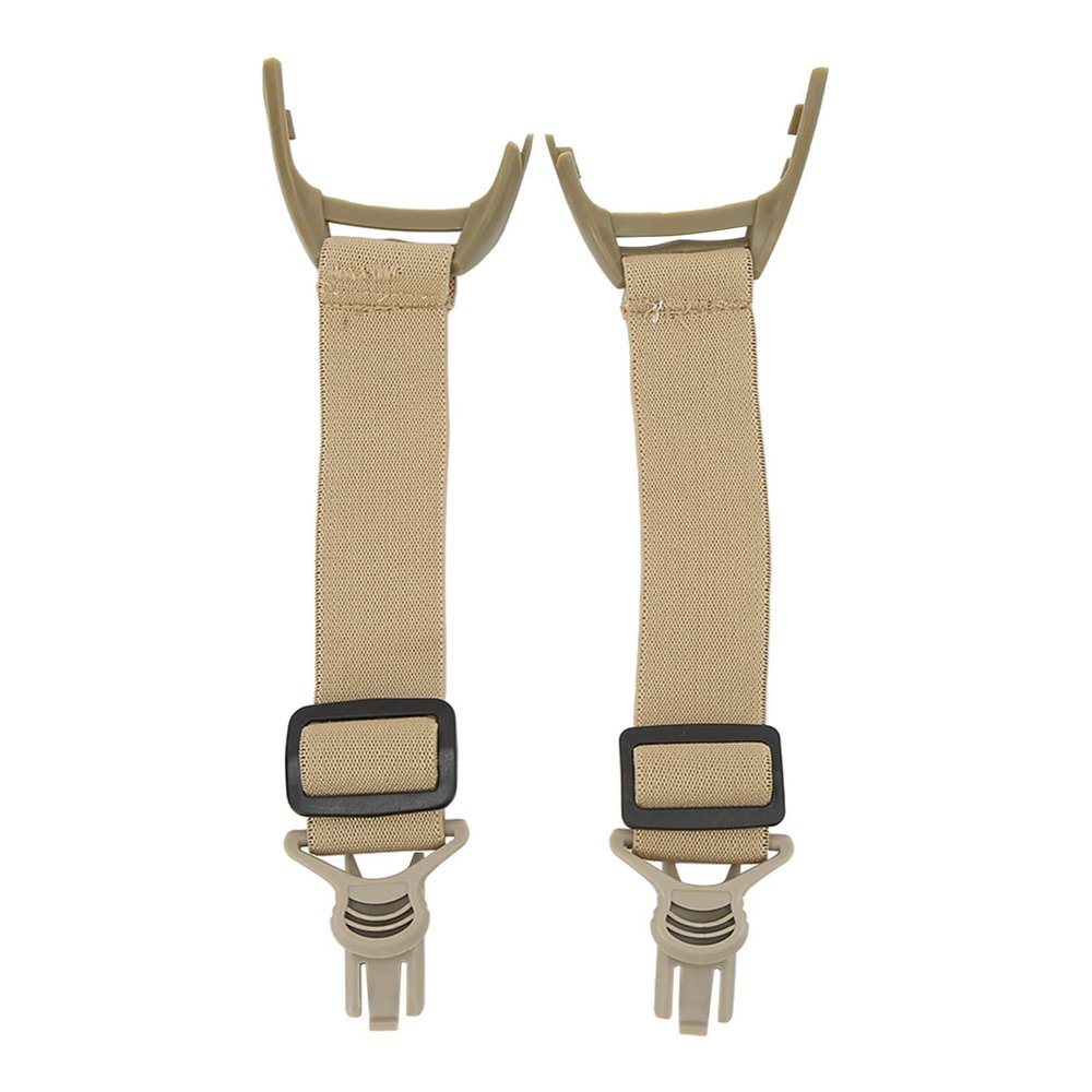 2Pcs Hunting Goggle Straps, Goggle Band Strap, Strong Extensible Goggle Elastic Band, Lightweight Portable Goggle Strap, Wear Proof Strap with Double Fastening Rings for Fast Rail Outdoor(Sand Color)