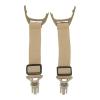 2Pcs Hunting Goggle Straps, Goggle Band Strap, Strong Extensible Goggle Elastic Band, Lightweight Portable Goggle Strap, Wear Proof Strap with Double Fastening Rings for Fast Rail Outdoor(Sand Color) view 1