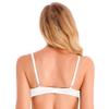 YONGHS Women's Stretch Lace Open Nipple Bra Underwear Wire-Free Unlined Push-up Bralette Bra Tops 6# White A X-Large view 2