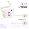 COSHAYSOO Initial Letter Fanny Pack for Girls Personalized Christmas Birthday Gifts for 6 7 8 9 10 11 12 Year Old Teen Girl, Girly Fashion Crossbody Purse Belt Bag Preteen Tween Trendy Stuff Ivory D view 4