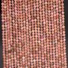 2MM Rhodochrosite Gemstone Micro Faceted Round Grade AAA Beads 15.5inch CHIK-STRD-54160 view 2