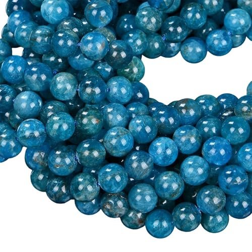 6MM Natural Apatite Gemstone Grade AA Round Beads 7.5 inch Half Strand CHIK-STRD-53493