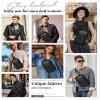 Black Sling Backpack bag for Men, Mini Anti Theft One Strap Motorcycle Backpack Sling Chest Bag for Swimming Diving Outdoor Sports view 2
