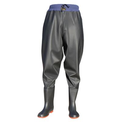 Hip Waders Black Waterproof Water Pants with Boots, Men and Women Breeding/Outdoor Fishing/Cleaning River Wading Boots (Color : Blue, Size : 7)