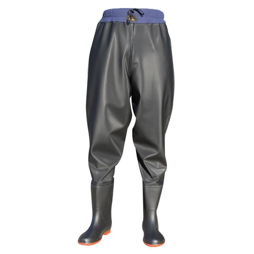 Hip Waders Black Waterproof Water Pants with Boots, Men and Women Breeding/Outdoor Fishing/Cleaning River Wading Boots (Color : Blue, Size : 7)
