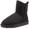 CAMEL CROWN Mens Fur Snow Boots Slip on Winter Boots Mid Calf House Slippers Boots Short Mini Boots for Men Black 8 view 1