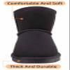 CAMEL CROWN Mens Fur Snow Boots Slip on Winter Boots Mid Calf House Slippers Boots Short Mini Boots for Men Black 8 view 3