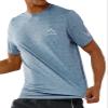 NORTHYARD Men's UPF 50+ Sun Protection Shirts Swim SPF UV Quick Dry Short Sleeve T-Shirts for Athletic Fishing Rash Guard Blue Heather M view 3