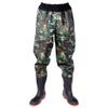 Hip Waders PVC Waterproof Fishing Buttocks Wading Pants, Elastic Waist and Non Slip Wear-Resistant Oxford Sole (Color : Blue, Size : 10.5) view 1