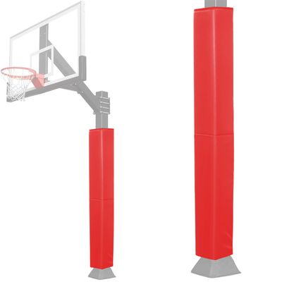 Katop Square Basketball Pole Padding Fits 6x6 Inch Pole, Durable 6 Feet Tall Basketball Pole Pad Outdoor and Indoor, UV-Resistant Waterproof Basketball Hoop Pads for Protection and Player Safety