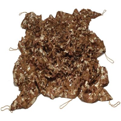 Concealment Net - Camouflage Netting With Mesh Attached - Lightweight And Windbreak - For Garden Privacy Wall Decoration Hunting Military Outdoor Sunshade Hide Army Car Vehicle Cover(Color:Desert,Size