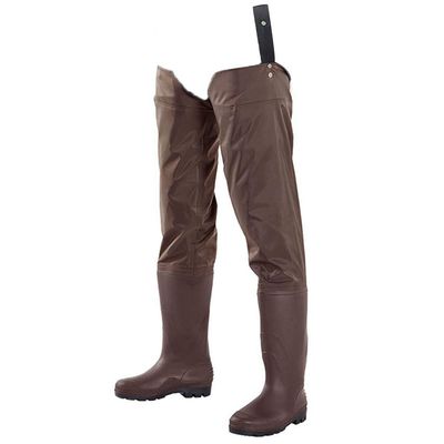 Hip Waders Lightweight and Breathable Nylon Hip Wading Pants with Oxford Boots, for Fishing/Outdoor Exploration/Hunting (Color : Brown, Size : 6.5)