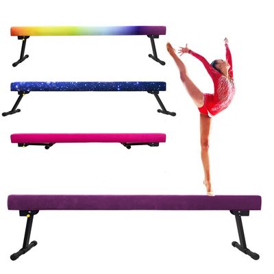 Peakpath 6FT Adjustable&Foldable Gymnastics Balance Beam,Home Gym Equipment,Easy Assembling and Storage,No Tool Require,for Kids Children Girls Training Ages 3-12