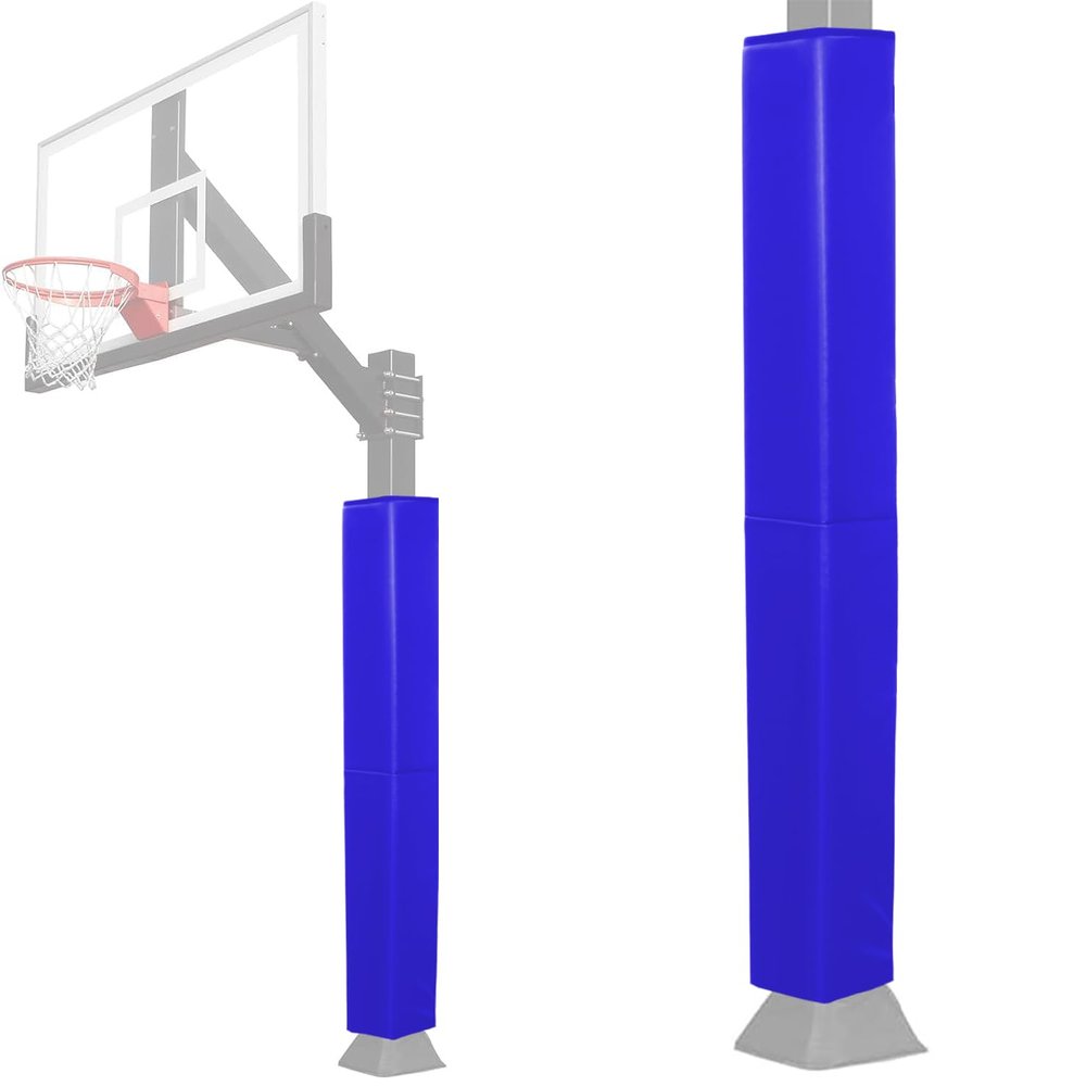 Katop Square Basketball Pole Padding Fits 5x5 Inch Pole, Durable 6 Feet Tall Basketball Pole Pad Outdoor and Indoor, UV-Resistant Waterproof Basketball Hoop Pads for Protection and Player Safety