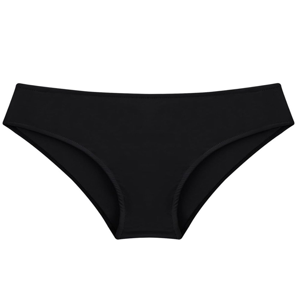Nikiikoo Kids Girls Swim Briefs Bikini Bottoms Swimwear Underwear Stretchy Breathable Panties Triangle Shorts Black 10 Years