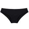 Nikiikoo Kids Girls Swim Briefs Bikini Bottoms Swimwear Underwear Stretchy Breathable Panties Triangle Shorts Black 10 Years view 1