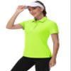 TACVASEN Womens Golf Shirt Short Sleeve Collared Shirts Sun Shirt Athletic Shirts Casual Work Shirts Quick Dry Polo Shirt Bright Green view 2