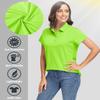 TACVASEN Womens Golf Shirt Short Sleeve Collared Shirts Sun Shirt Athletic Shirts Casual Work Shirts Quick Dry Polo Shirt Bright Green view 4