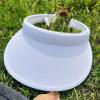 2 Pack Sun Visor Hats Women Men Clip On Wide Brim Visors Hat Outdoor Sports Golf Beach Travel Tennis Caps (White+Navy) view 2